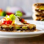 Make ahead avocado black bean quesadilla
