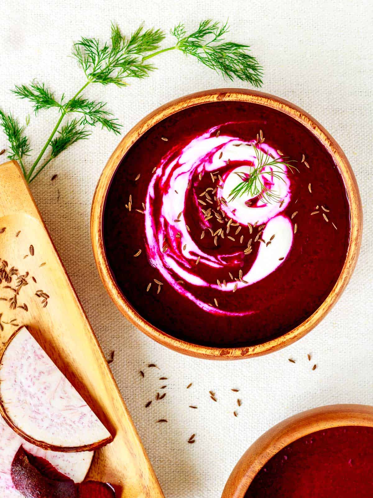 Fresh Beet Soup (Creamy Blended Stovetop Recipe)