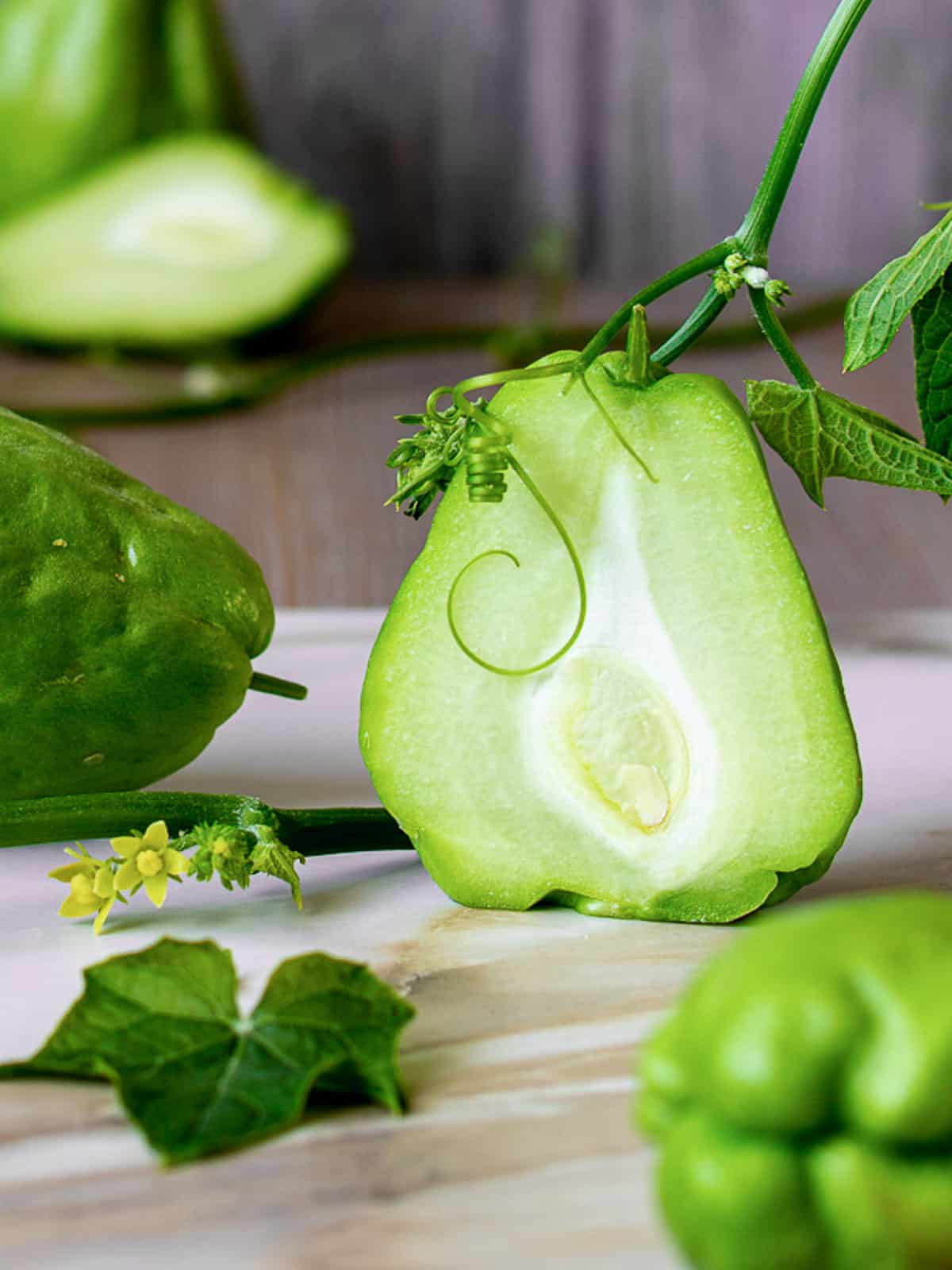 Chayote is a versatile tropical plant in the kitchen.