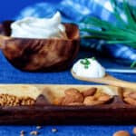 Homemade vegan sour cream.
