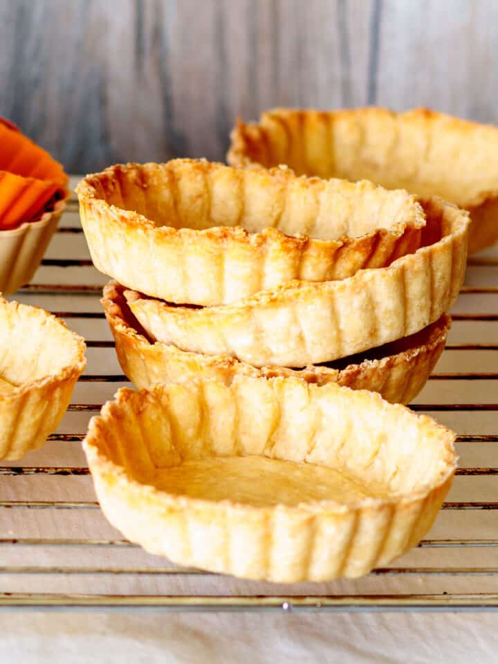 Flaky and crisp tart shells are dairy-free.